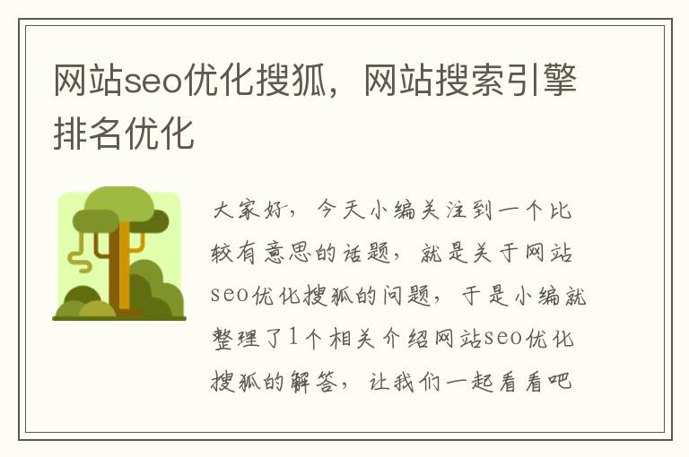 网站seo优化搜狐,网站搜索引擎排名优化
