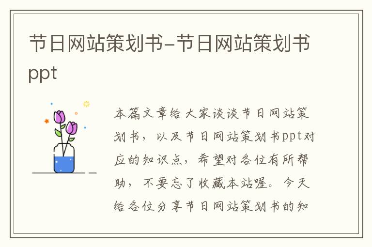 节日网站策划书-节日网站策划书ppt