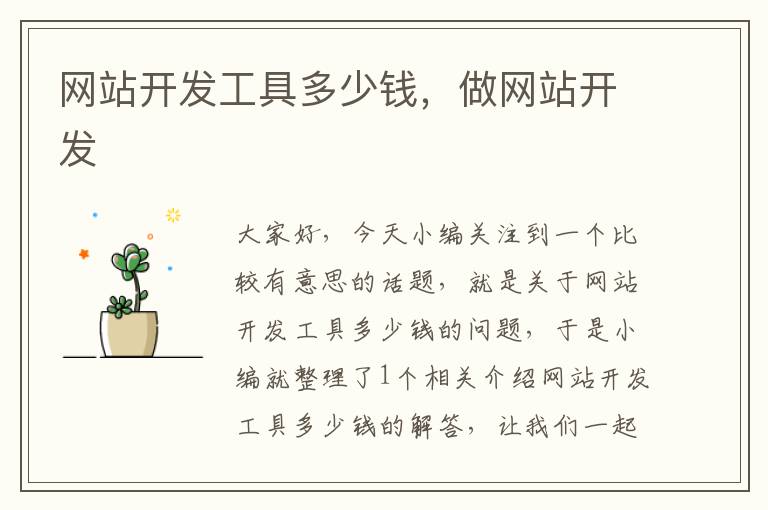 网站开发工具多少钱,做网站开发