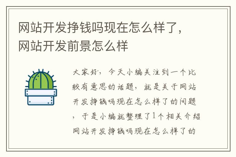 网站开发挣钱吗现在怎么样了,网站开发前景怎么样