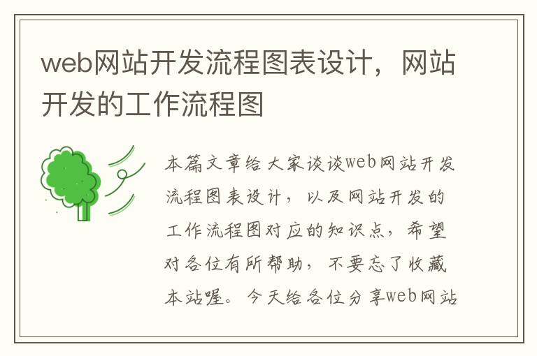 web网站开发流程图表设计,网站开发的工作流程图