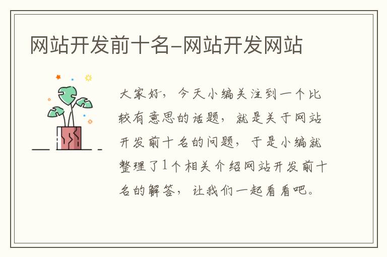 网站开发前十名-网站开发网站