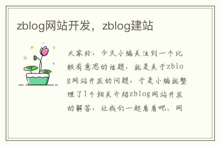 zblog网站开发,zblog建站