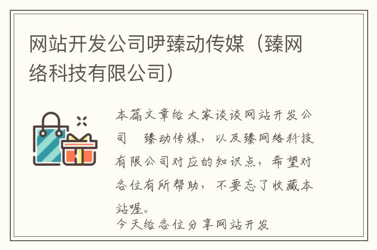 网站开发公司吚臻动传媒(臻网络科技有限公司)