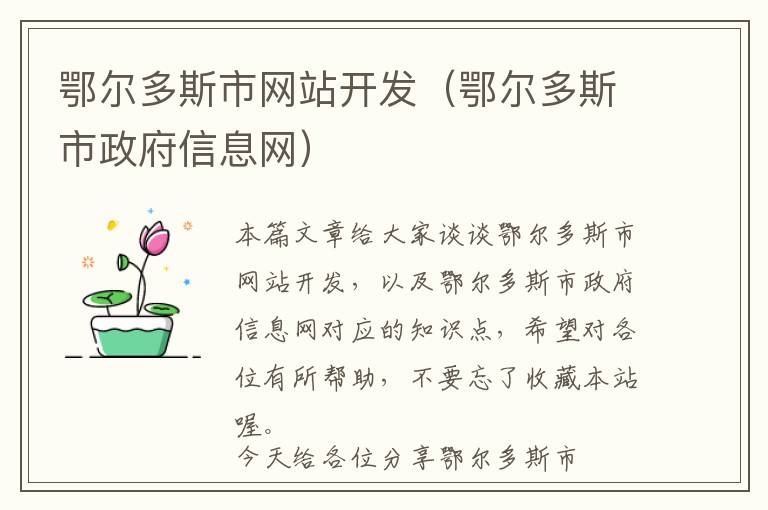 鄂尔多斯市网站开发(鄂尔多斯市政府信息网)