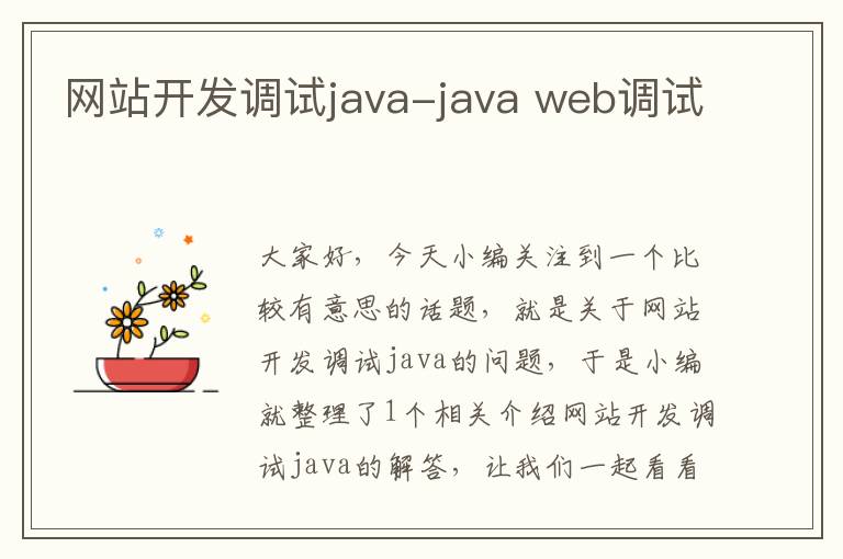 网站开发调试java-java web调试